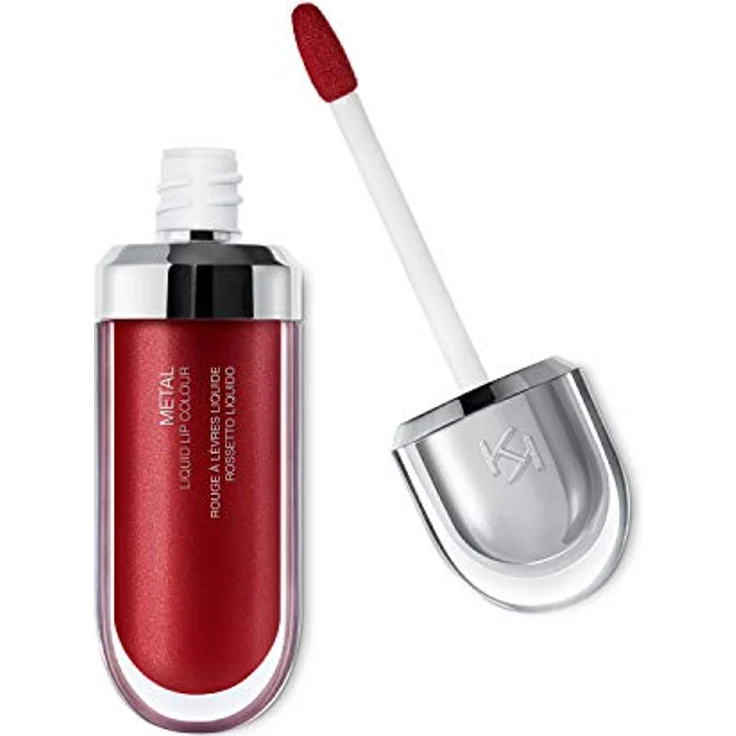 KIKO Milano Metal Flüssig-Lippenstift, Metallic Farbton 06 Bordeaux, 6.5 ml mit hoher Pigmentierung und cremiger Textur – Bild 1