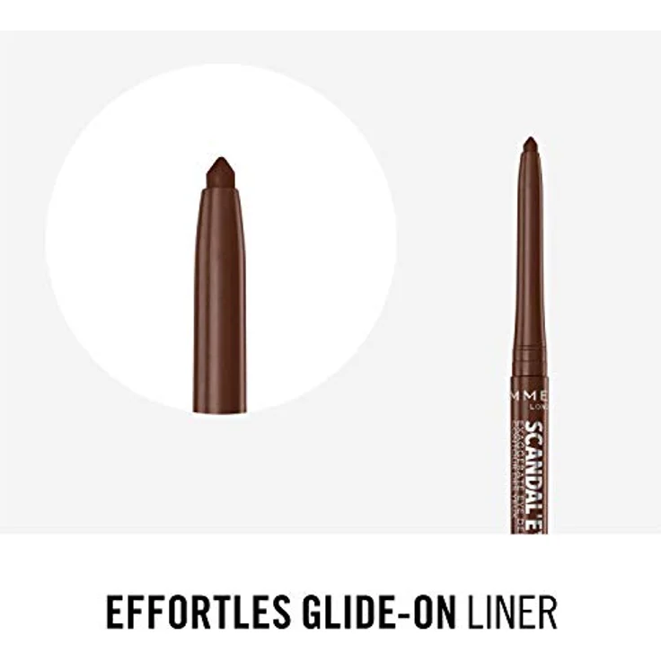 Rimmel ScandalEyes Exaggerate, automatischer Konturstift, wasserfest, 002 Chocolate Brown, 0,35 g – Bild 8