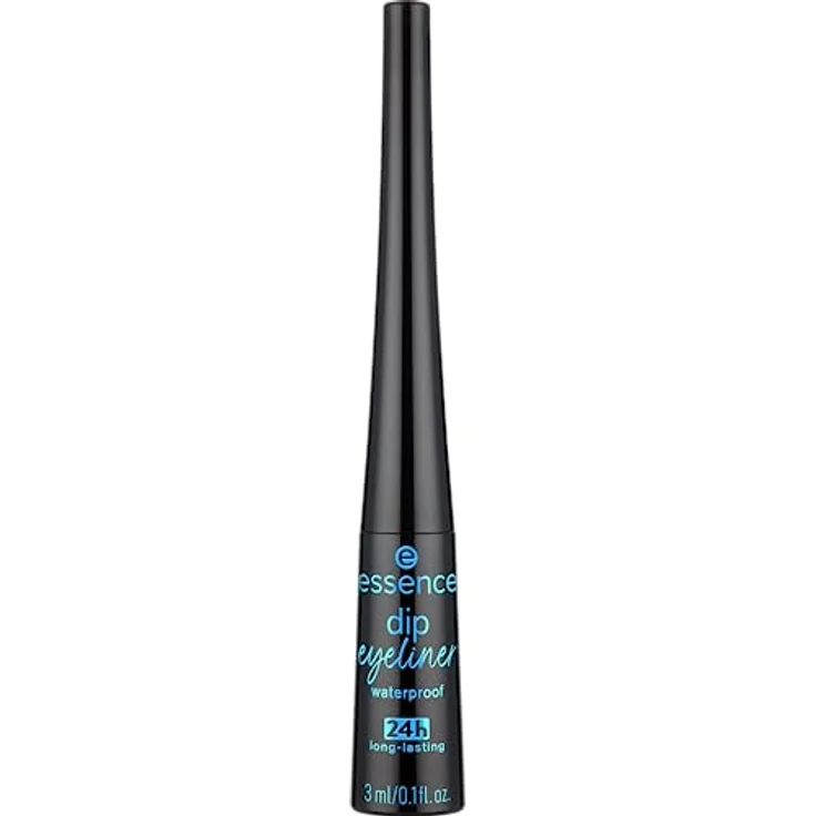 essence dip eyeliner waterproof 24h long-lasting, Nr. 01, Schwarz, langanhaltend, definierend, hochpigmentiert, farbintensiv, vegan, wasserfest, ohne Mikroplastikpartikel, ohne Parfüm, 1er Pack (3ml) – Bild 2