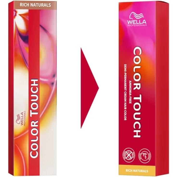 Wella Professionals Color Touch Rich Naturals 5/1, demi-permanente Haartönung in hellbraun asch, 60 ml, vegan, ammoniakfrei, bis zu 70 % Grauabdeckung – Bild 2