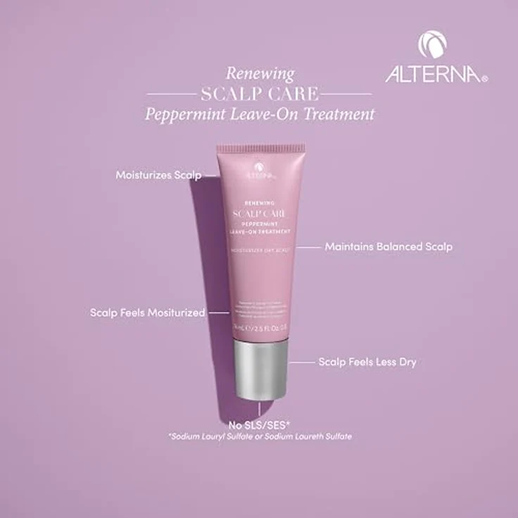 Alterna Renewing Scalp Care Peppermint Leave-on Treatment, feuchtigkeitsspendende Haarkur für trockene Kopfhaut, 74 ml – Bild 2
