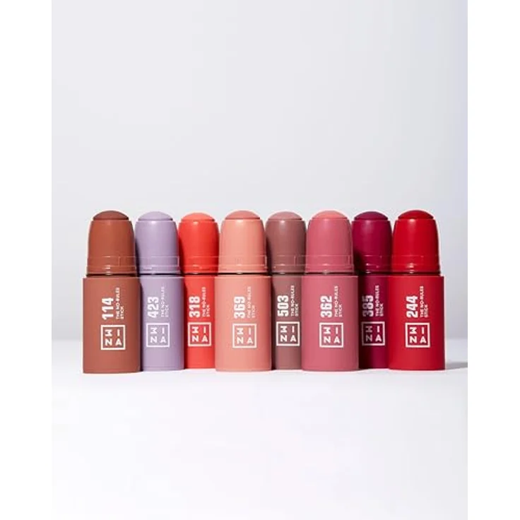 3INA The No-Rules Stick, Multifunktionaler Stift für Augen, Lippen und Wangen, Farbton 503 - Nude, 5 g, vegane Formel mit Langzeiteffekt – Bild 7