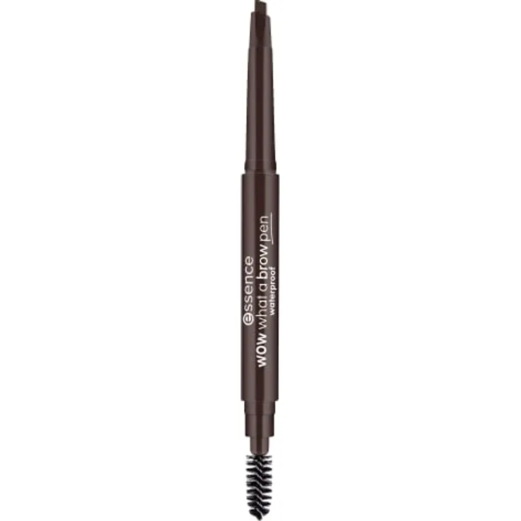 essence wow what a brow pen waterproof, Eye Pencil, Augenbrauenstift, Nr. 04 Black-Brown, braun, sofortiges Ergebnis, matt, vegan, wasserfest, Mikroplastik Partikel frei (0,2g)