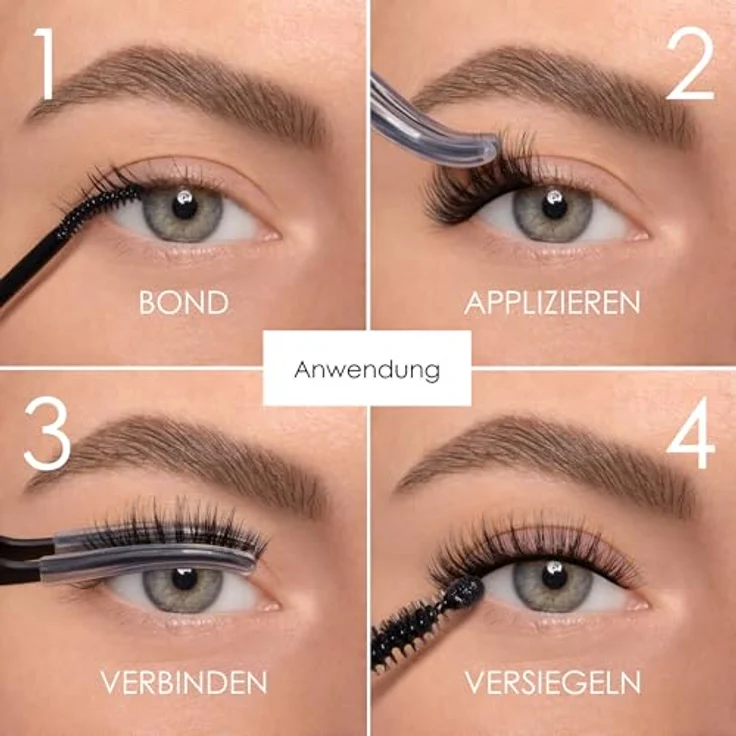 AYLASHES DIY Wimpernextensions Maxi Box LASH BOSS, 5 Paar C-Curl Wimpern, bis zu 7 Tage Halt, wiederverwendbar, vegan, inkl. Applikator – Bild 5