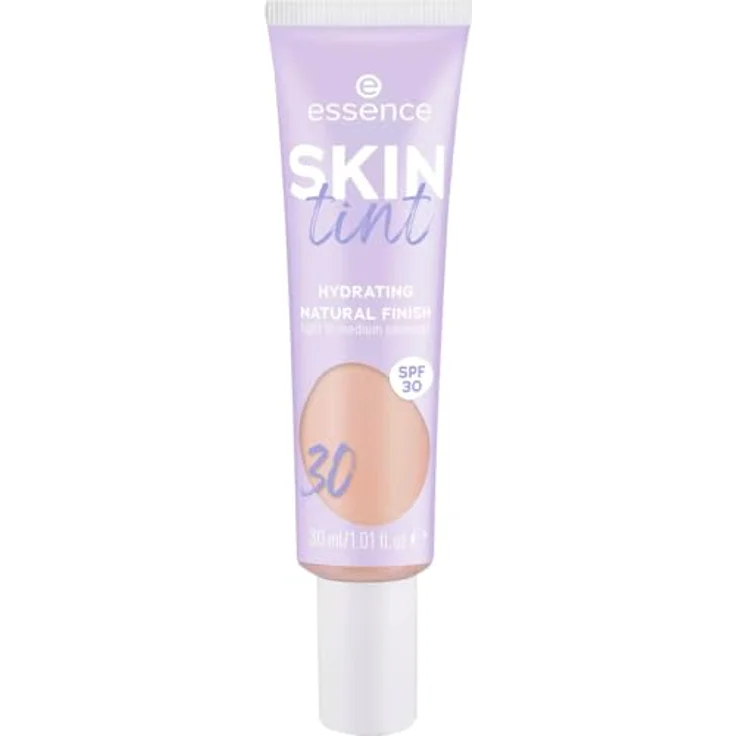 essence cosmetics SKIN tint Make-up, Nr. 30 Nude, feuchtigkeitsspendend, vegan, ölfrei, mit UVA- und UVB-Filter + SPF 30, 1er Pack (30ml) – Bild 2