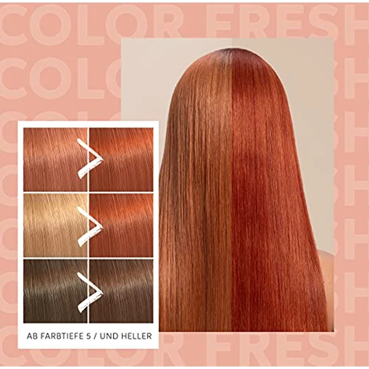 Wella Professionals Color Fresh Mask Copper Glow - Haarkur mit Avocadoöl, für mittelblondes, hellbraunes und gefärbtes Haar - 150 ml – Bild 4