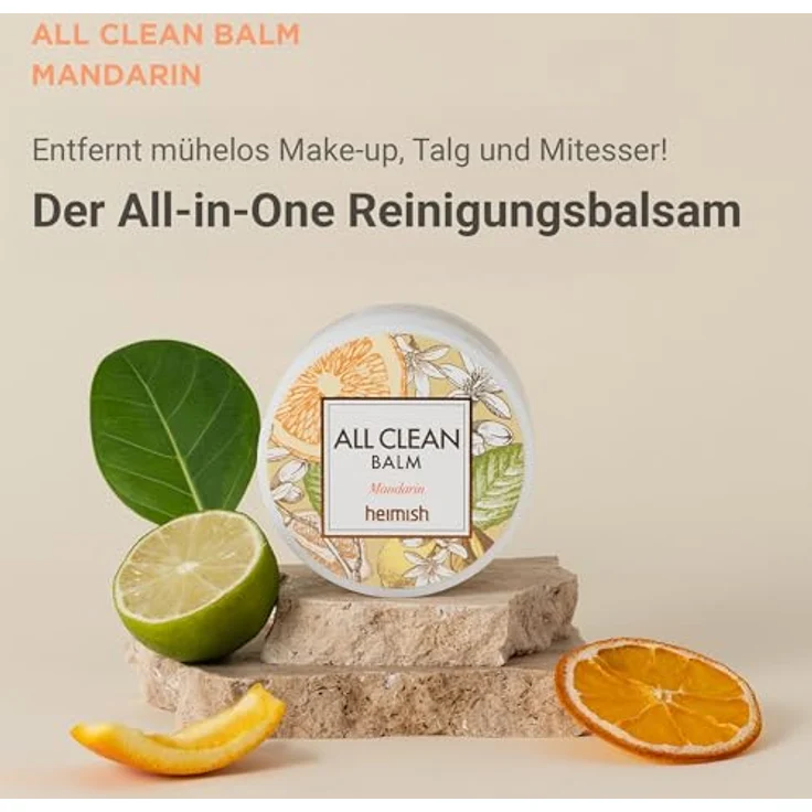 HEIMISH All Clean Balm Mandarin, Reinigungsbalsam für das Gesicht, 120 ml, mit mandarinischem Duft – Bild 2