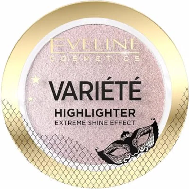 Eveline Cosmetics Variété Glow Enhancing Highlighter Puder, strahlendes Finish mit natürlichen Inhaltsstoffen, 10g