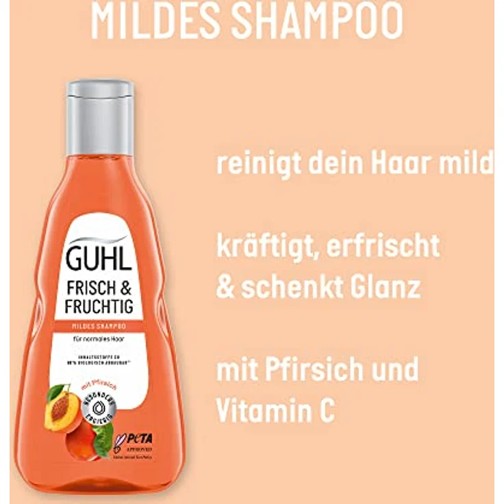 Guhl Frisch & Fruchtig Shampoo - Inhalt: 250 ml - Haartyp: normal – Bild 3