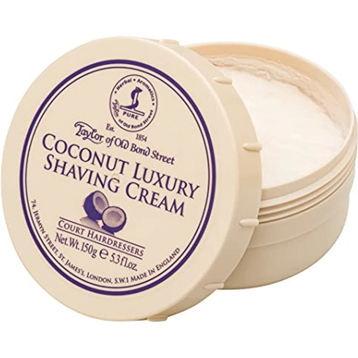 Taylor of Old Bond Street Coconut Rasiercreme frei von Parabenen 150 g – Bild 2