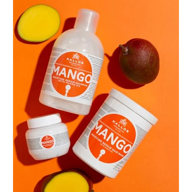 Kallos Cosmetics Mango Stärkende Haarmaske 1000 ml – Bild 3