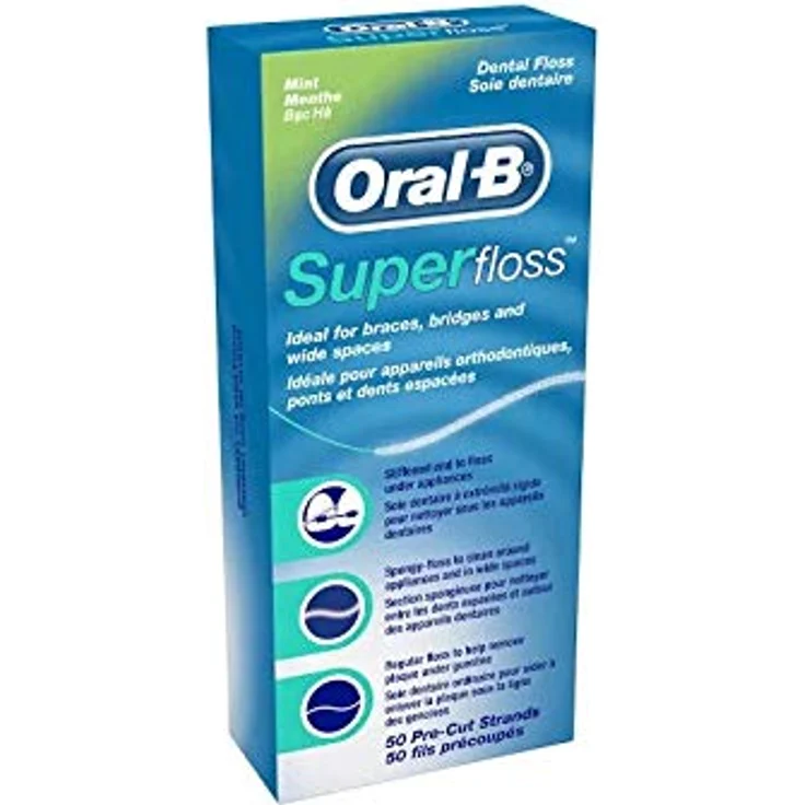 Oral B Zahnseide vorgeschnitten 50 Stück 3er-Pack Zahnseide/Flosser – Bild 3