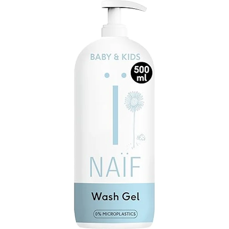 Naïf Reinigendes Duschgel - 500ml - für Baby & Kind - Natürliche Inhaltsstoffe - 100% Vegan – Bild 1