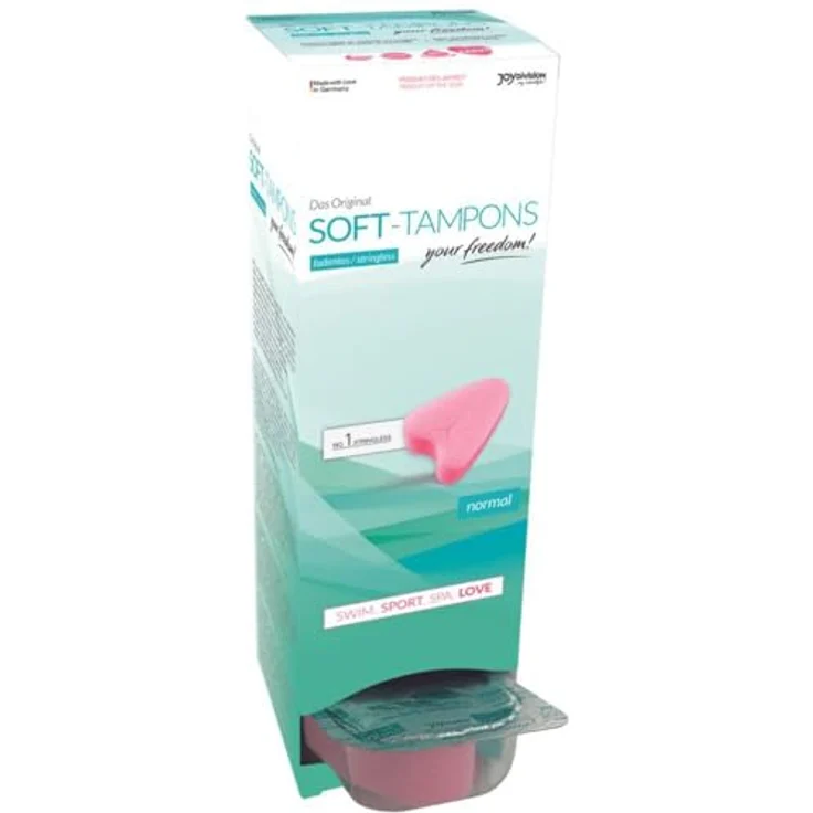 JOYDIVISION Soft-Tampons "normal", befeuchtet, fadenloser Tragekomfort, 10 Stück – Bild 1