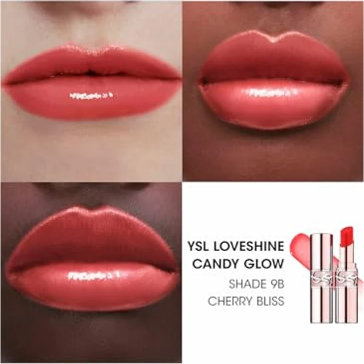 Yves Saint Laurent Loveshine Candy Glow, Tönungsbalsam für die Lippen, 3.1 g, Cherry Bliss, pflegt und sorgt für Glanz – Bild 5