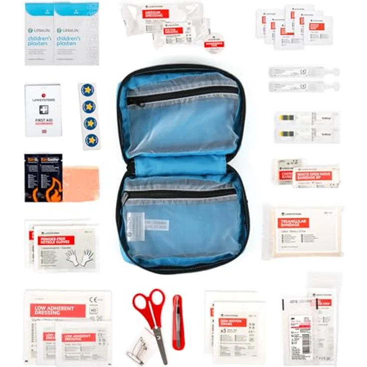 LittleLife Familien Notfall-Apotheke Erste Hilfe Kasten Verbandskasten für unterwegs - Family First Aid Kit – Bild 3
