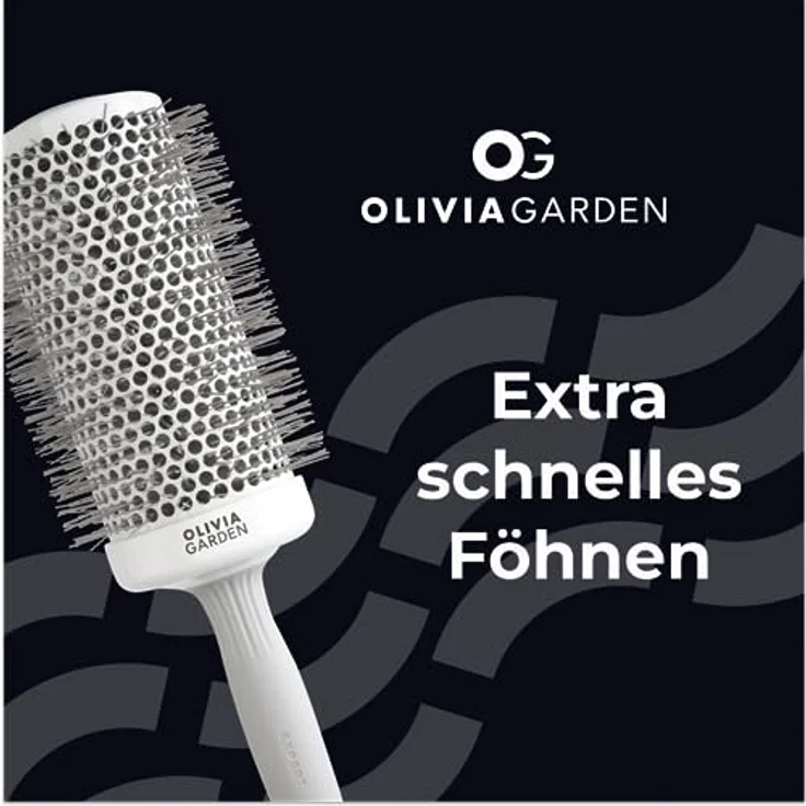 Olivia Garden - Expert Blowout Speed White and Grey Hairbrush- 65 – Bild 3