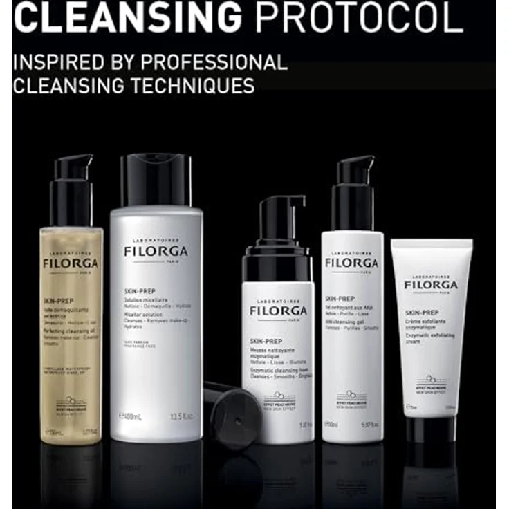 FILORGA SKIN PREP MICELLAR SOLUTION, Mizellenwasser für Gesicht und Augen, 400 ml, entfernt wasserfestes Make-up, für empfindliche Haut geeignet – Bild 5