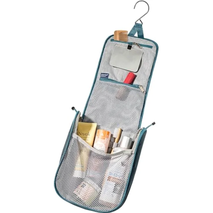 Deuter Wash Center I, Necessaire mit 3 l Volumen, Blau, inkl. abnehmbarem Spiegel und Aufhängemöglichkeit – Bild 2