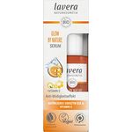 lavera GLOW BY NATURE Serum - Naturkosmetik vegan Q10 & Vitamin C Feuchtigkeitsspendend Anti-Falten vitalisierend straffe Haut PETA-zertifiziert 1 x 30 ml, Orange