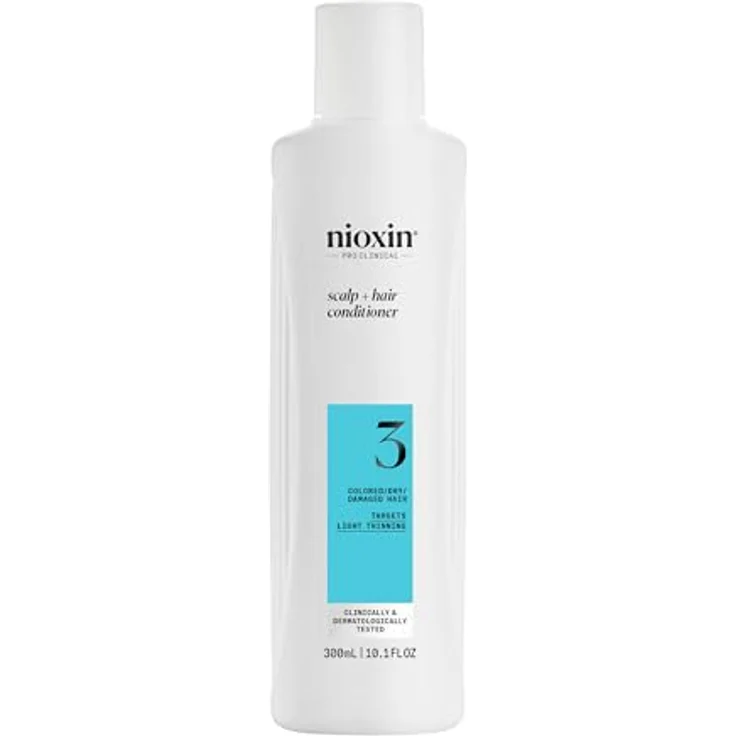 NIOXIN Scalp + Hair System 3 Conditioner - Haarspülung für coloriertes, trockenes & strapaziertes Haar (300 ml) mit Biotin, Koffein & Niacinamid – Bild 1
