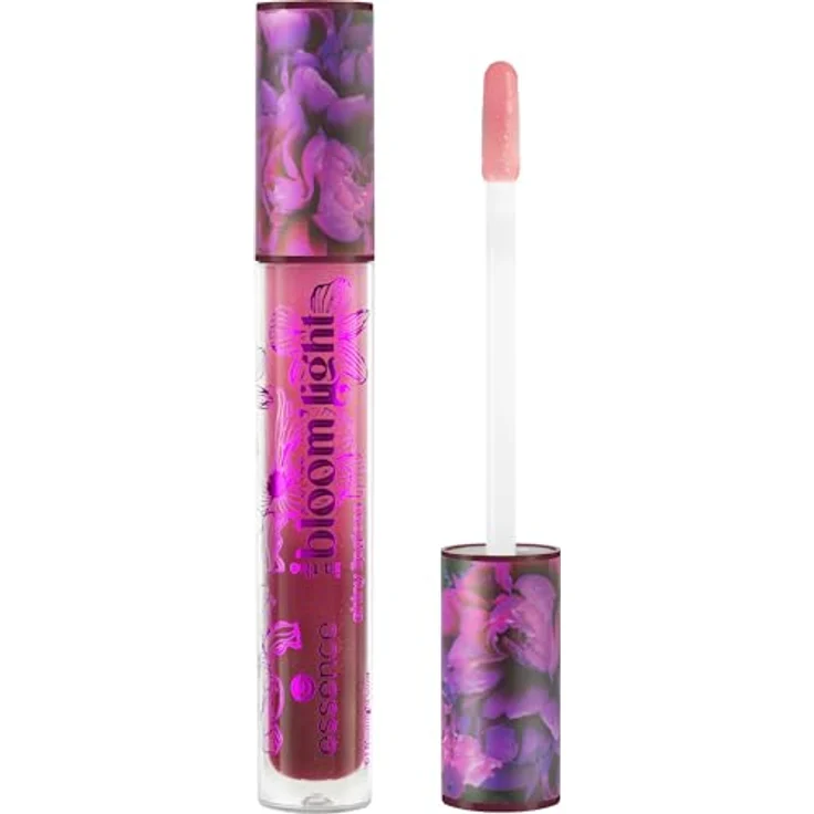 essence cosmetics in the bloom'light shiny lipgloss, Nr. 01 Pink, vegan, ölfrei, pflegend, glänzend, schimmernd, glitzernd, 1er Pack (4.6ml) – Bild 1