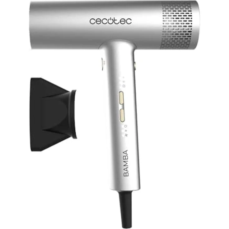 Cecotec Bamba IoniCare RockStar Aluminum, Haartrockner mit digitalem Motor, 2000W, 105.000 U/min, Ionentechnologie, 3 Geschwindigkeiten, 4 Temperaturen, Präzisionsdüse – Bild 3