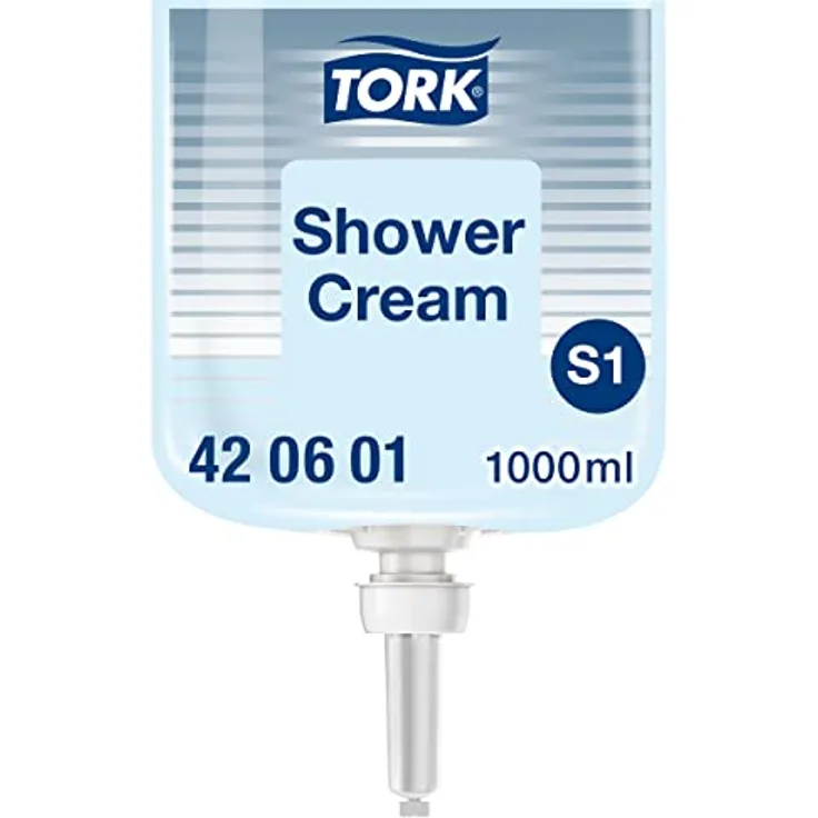 Tork Hair & Body Flüssigseife - 420601- 2-in-1 Duschgel und Shampoo für S1 Spender-Systeme - Premium-Qualität, frisch parfümiert, unisex, 1 x 1000 ml