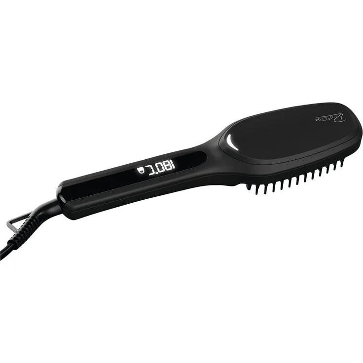 Rita Ora RHC 29 Haarglättbürste, Keramik-Keratin Glättungsbürste mit 120-180 °C, Abschaltautomatik, Ionenfunktion