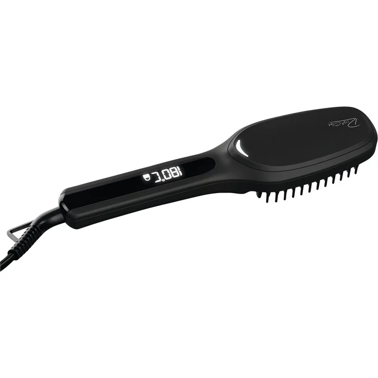 Rita Ora RHC 29 Haarglättbürste, Keramik-Keratin Glättungsbürste mit 120-180 °C, Abschaltautomatik, Ionenfunktion