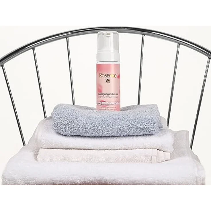 Rosense Reinigungsschaum – feuchtigkeitsspendende Gesichtsreinigung mit 91% natürlichem Rosenwasser vegan - 150 ml – Bild 5