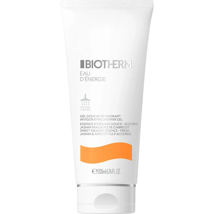 Biotherm Eau d´Énergie, Erfrischendes Duschgel mit ätherischen Ölen aus Orange und Zitrone, 200 ml