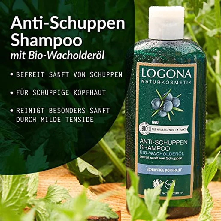 Logona Anti-Schuppen Wacholderöl Shampoo 250 ml – Bild 2
