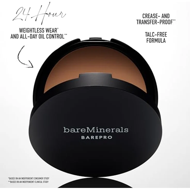 Bare Minerals Barepro 16-Hour Powder Foundation, langanhaltende Puder-Foundation mit schichtbarer Deckkraft, 27-Neutral - 8g – Bild 4