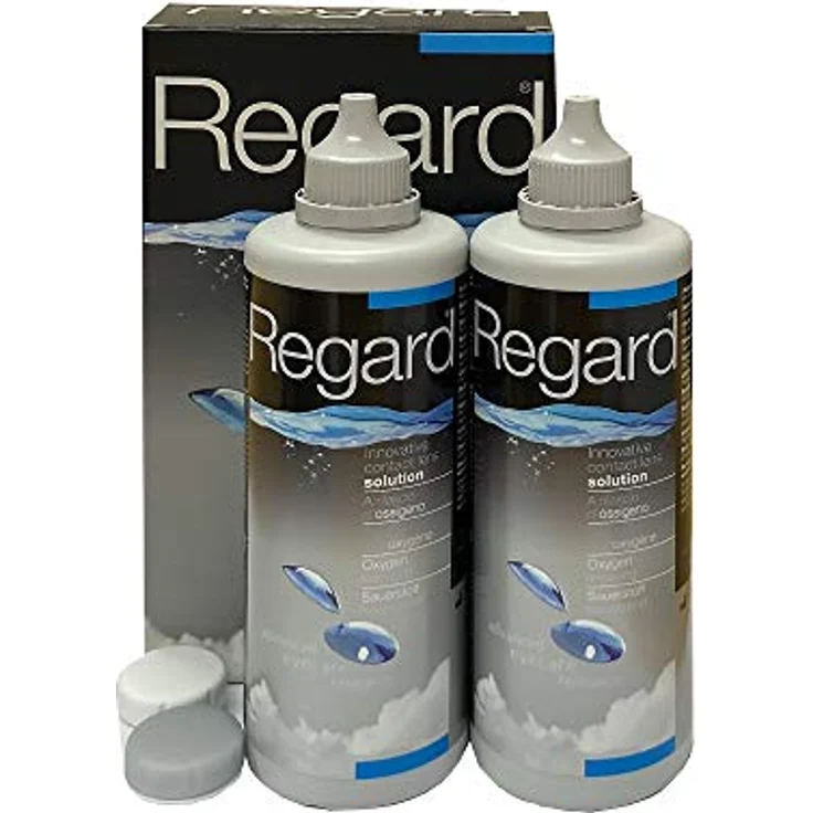 Vita Research Regard Multicaresystem Doppelpack 2 x 355 ml All-in-One-Lösung geeignet für weiche Kontaktlinsen, inkl. Aufbewahrungsbehälter – Bild 2
