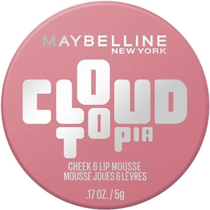 MAYBELLINE NEW YORK CloudTopia, mattes cremiges Rouge für Lippen und Wangen, Farbton 08 Enchanted Mauve, 5 g