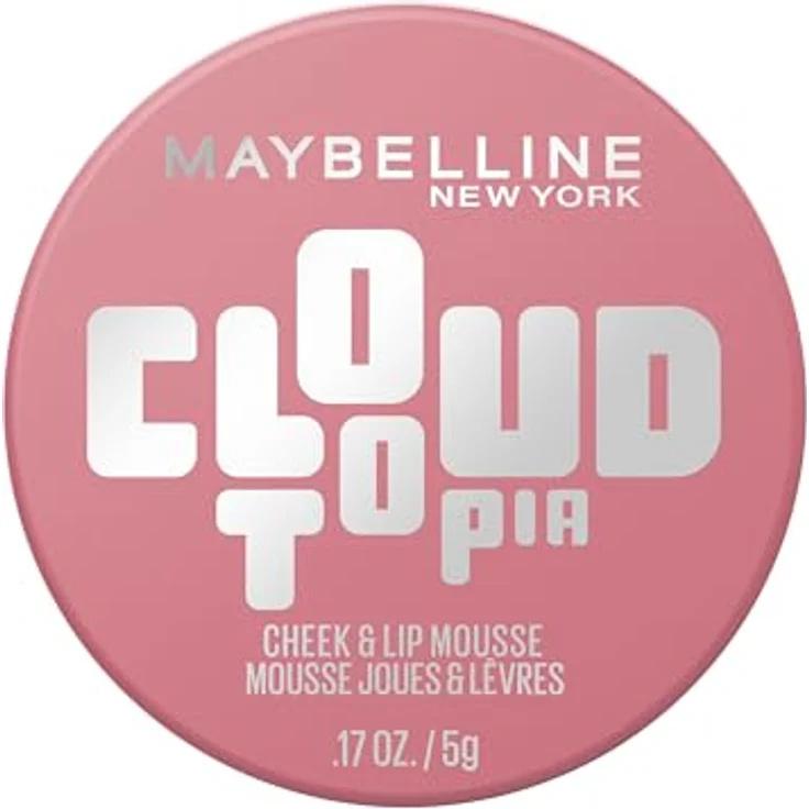 MAYBELLINE NEW YORK CloudTopia, mattes cremiges Rouge für Lippen und Wangen, Farbton 08 Enchanted Mauve, 5 g – Bild 1