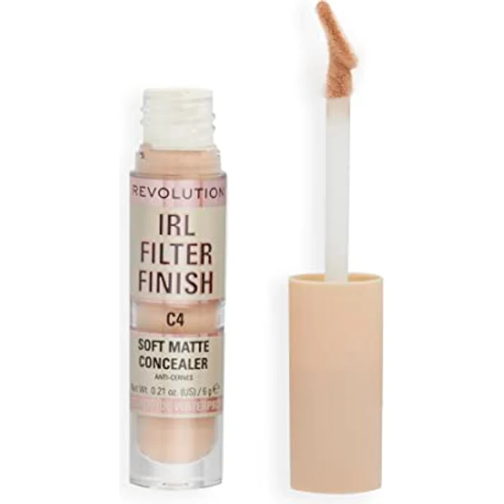 Makeup Revolution, IRL Filter Finish Concealer, Mittlere bis volle Deckkraft, C4, 6g – Bild 2