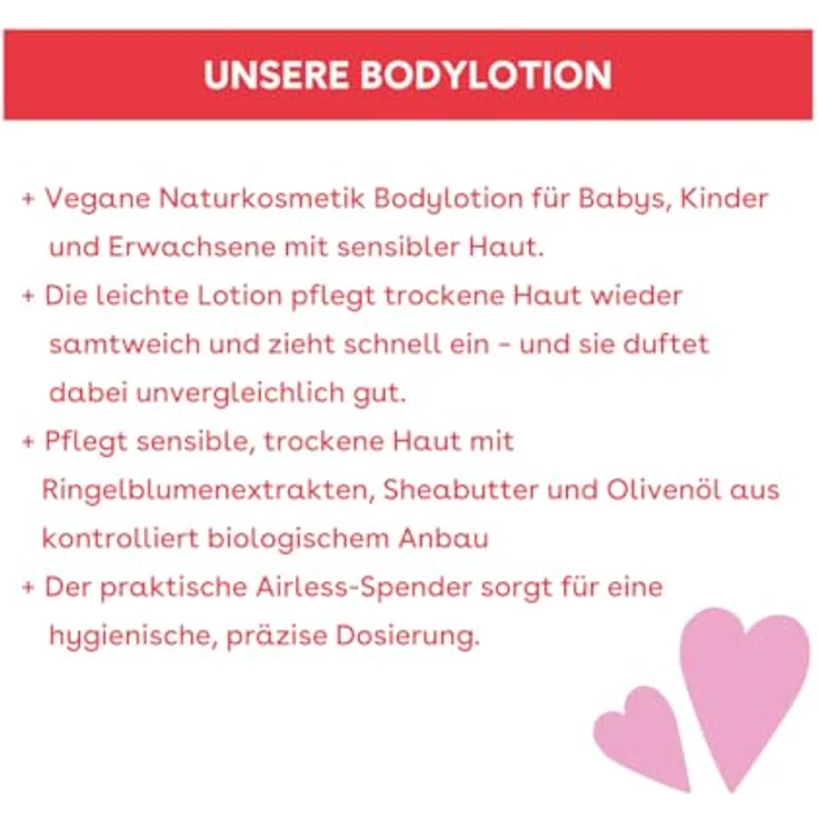boep Bodylotion, pflegende Körpermilch für sensible, trockene Haut mit Bio-Olivenöl und Calendula, 500ml, vegan, entwickelt von einer Ärztin & Mama – Bild 4