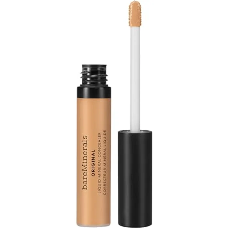bareMinerals Original Liquid Mineral Concealer, hochdeckend mit aufpolsternder Wirkung, 6 ml, Farbauswahl Very Fair bis Light – Bild 1
