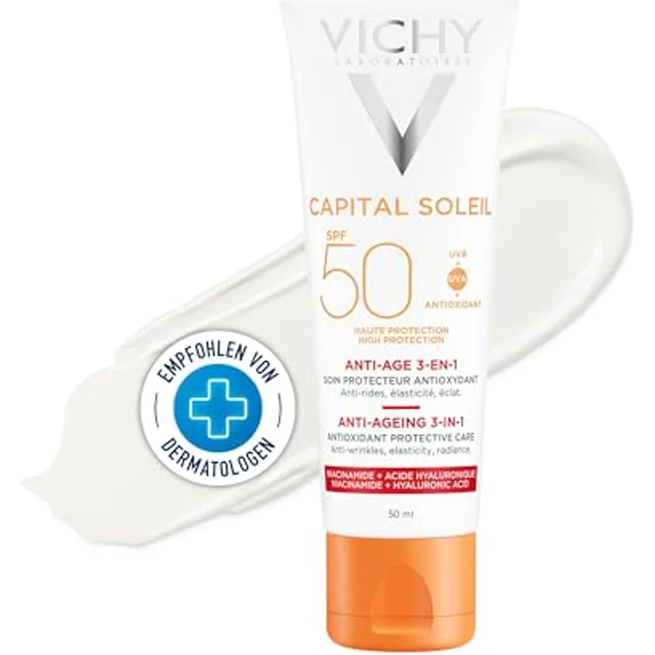 Vichy Idéal Soleil 3-in-1 Antioxidante Verzorging Creme LSF50 50 ml – Bild 2