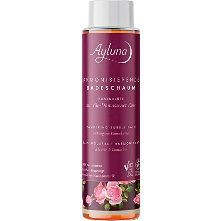 Ayluna Naturkosmetik Rosenblüte, Badeschaum, 400ml - Preisvergleich – Bild 1