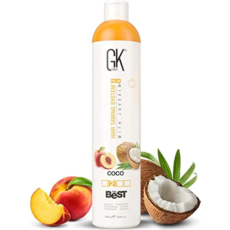 Gk Hair Global Keratin The Best COCO Smoothing Keratin Haarbehandlung, 1000 ml, feuchtigkeitsspendend für glattes Haar – Bild 2