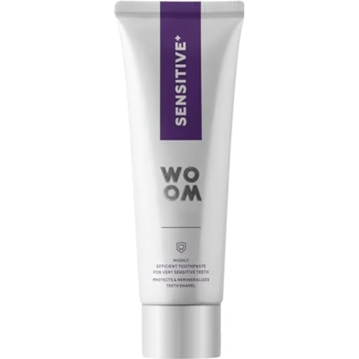WOOM Sensitive+ Toothpaste, Zahnpasta für empfindliche Zähne, 75 ml, reduziert Empfindlichkeit und bekämpft Zahnbelag – Bild 2