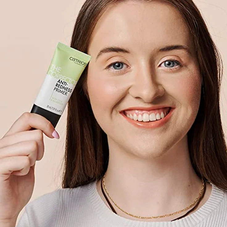 Catrice The Corrector Anti-Redness Primer, Grün, langanhaltend, pflegend, porenverfeinernd, für trockene Haut, vegan, ölfrei, ohne Parfüm, ohne Alkohol, 1er Pack (30ml) – Bild 4