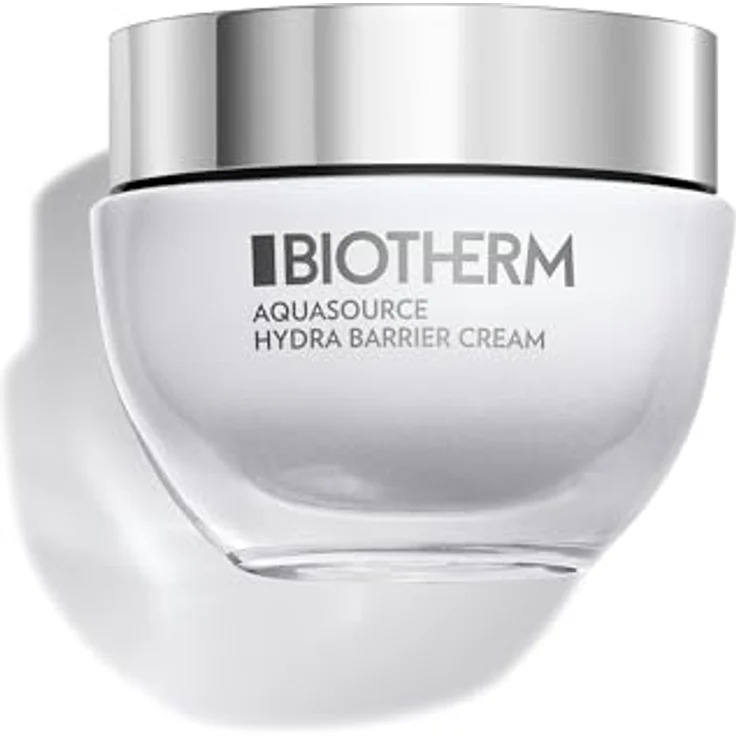 Biotherm Aquasource Hydra Barrier Cream, feuchtigkeitsspendende Gesichtscreme für Damen zur Stärkung der Hautbarriere, mit Biotech Plankton, Bio-Ceramiden und Hyaluronsäure, 50 ml – Bild 1