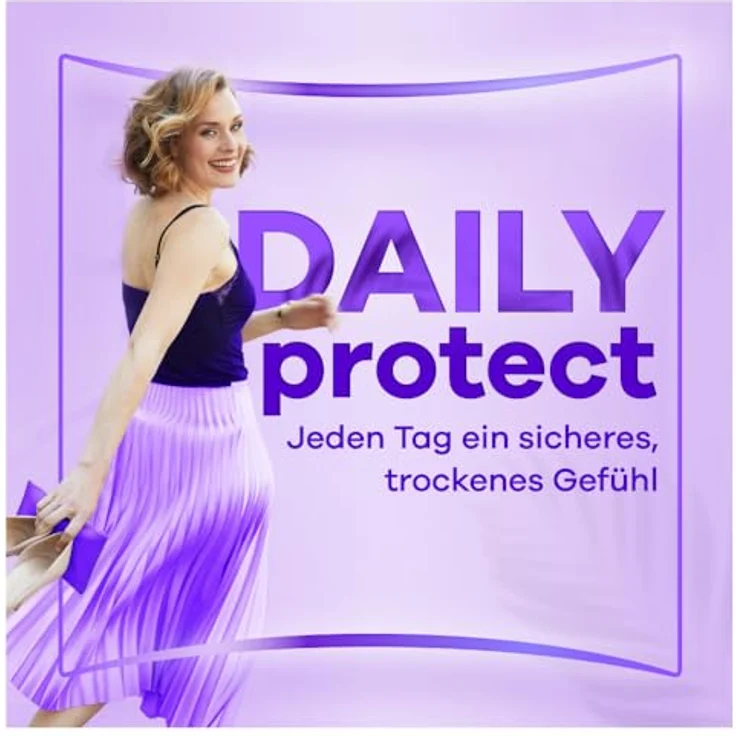 Always Daily Protect Slipeinlagen Damen Extra Long, 54 Binden, Giga Pack, atmungsaktiv, mit frischem Duft, geruchsneutralisierend, seitliche Schutzzonen, flexibel – Bild 2