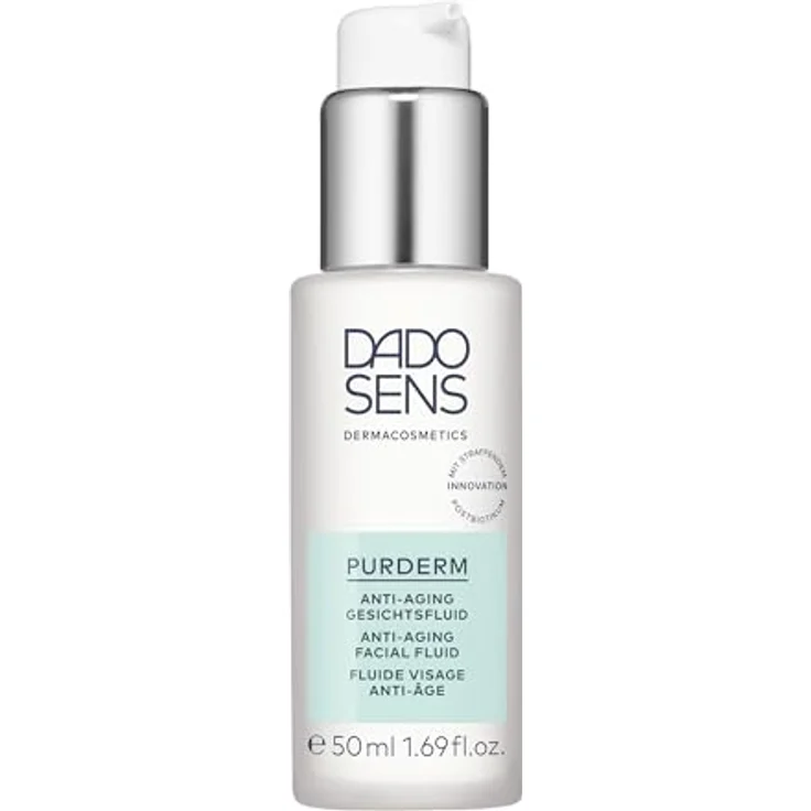 DADO SENS PURDERM ANTI-AGING GESICHTSFLUID (50 ml) - 2in1 Anti-Akne & Anti-Aging, mindert Falten, verfeinert die Haut, für empfindliche, reife und unreine Haut – Bild 1