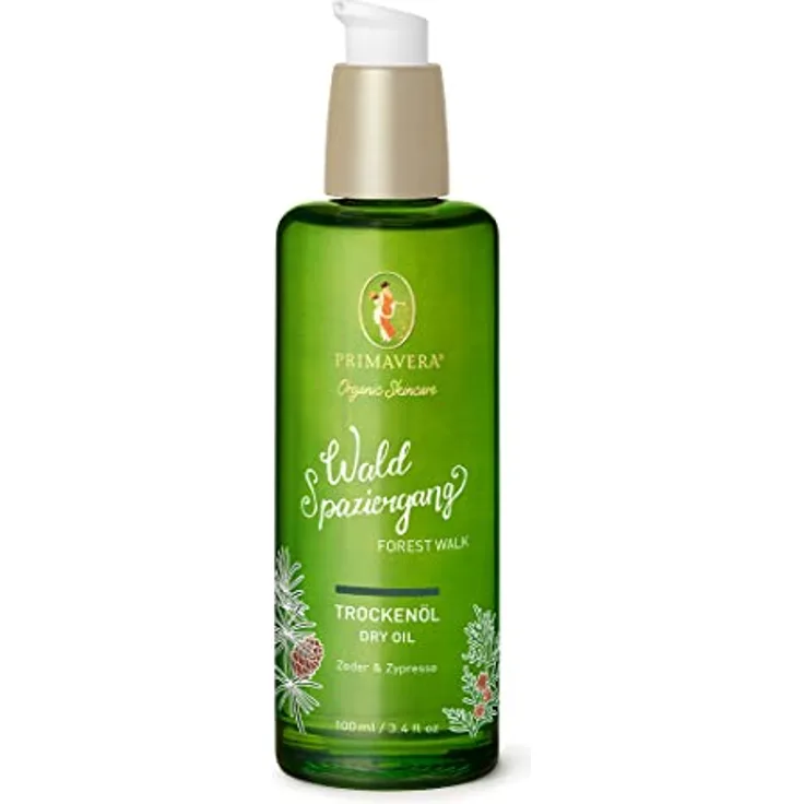 Primavera Körperöl Waldspaziergang, Trockenöl mit Bio-Pflanzenkraft, 100 ml
