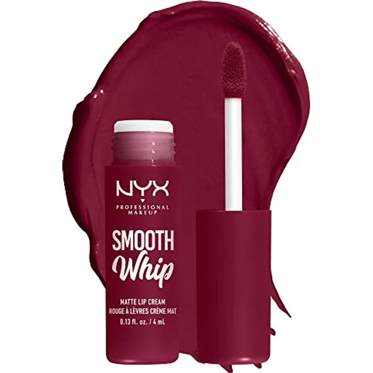 NYX Professional Makeup Smooth Whip Matte Lip Cream, seidiger Lippenstift mit glättender Wirkung, Farbton 15 Chocolate Mousse, 4 ml – Bild 10